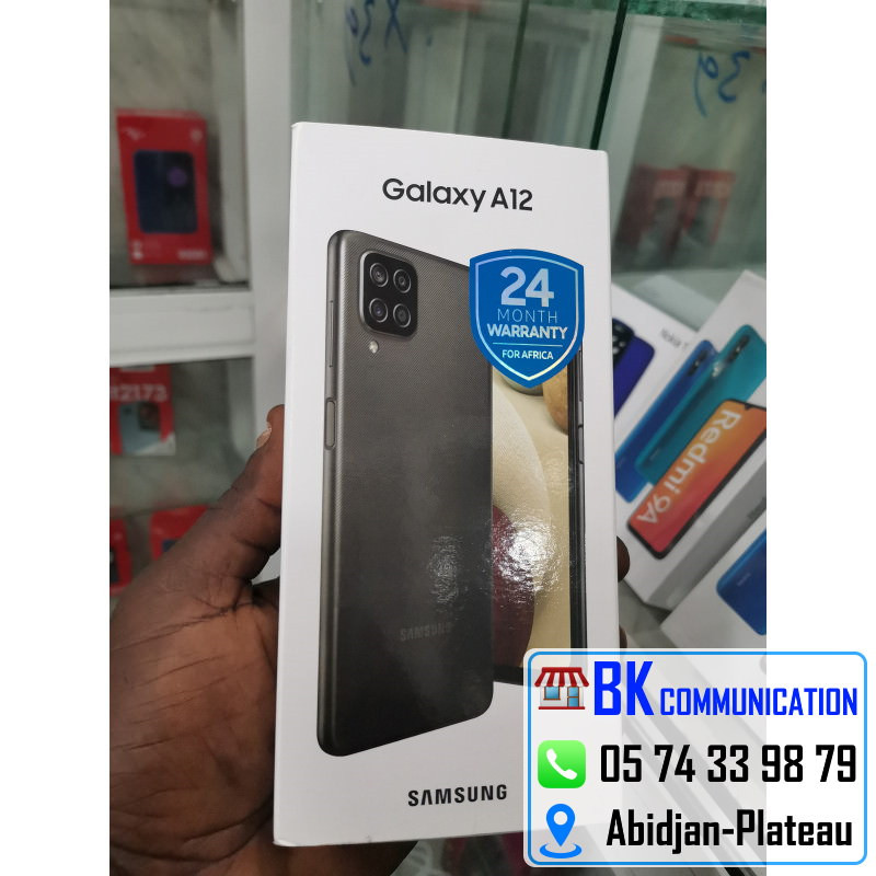 Samsung galaxy A12 64Go 4 ram BK COMMUNICATION