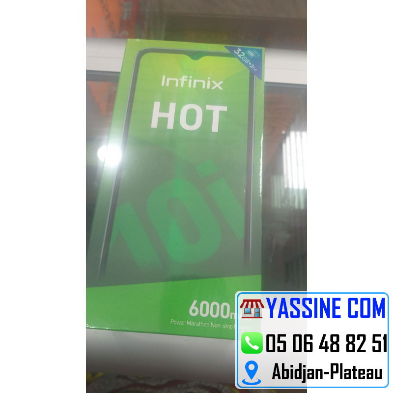 Infinix Hot 10i 32giga Yassine Communication Plateau
