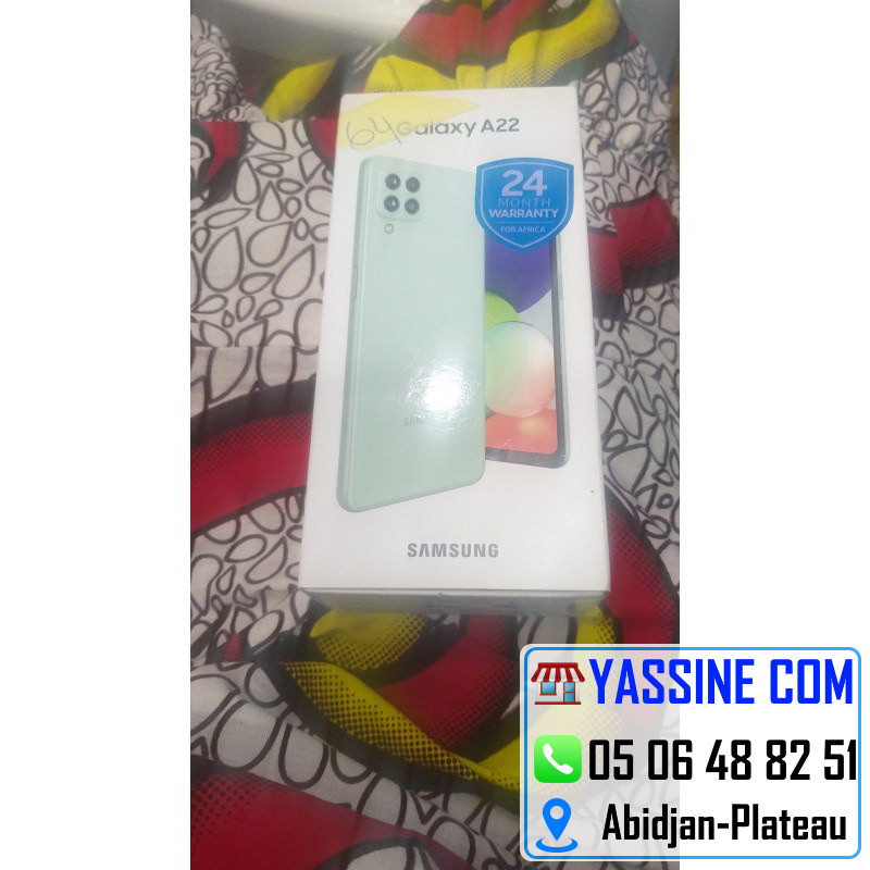 Samsung A22 64giga  Yassine Communication  Plateau